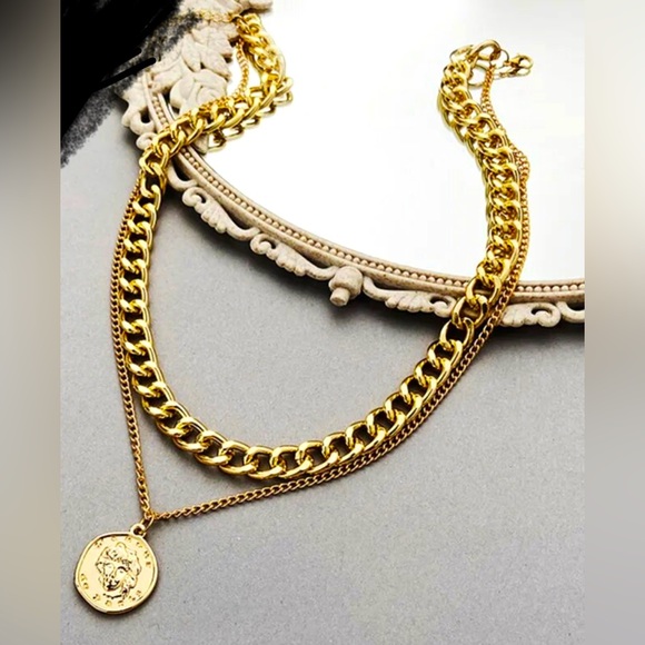 envyUSXchange | Jewelry | Vintage Appeal Multi Layered Coin Chain ...